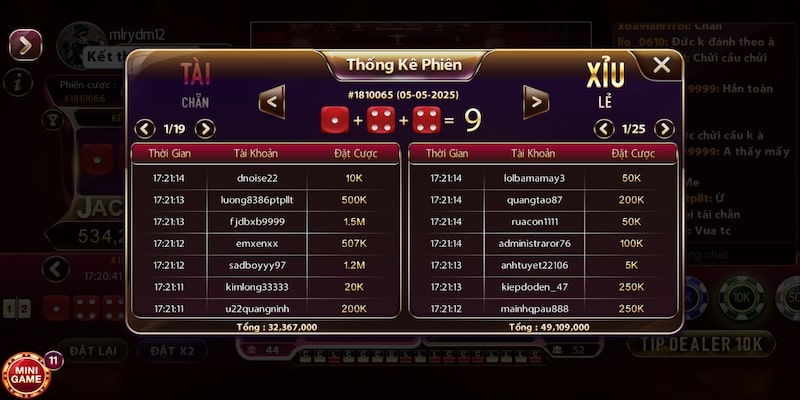 Cách thức tham gia đặt cược trên phiên live