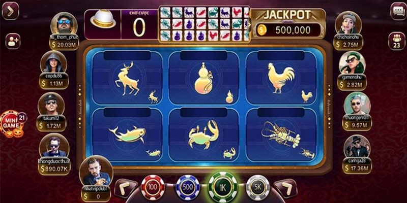 Nhiều tính năng tuyệt vời trong phiên live Bầu Cua